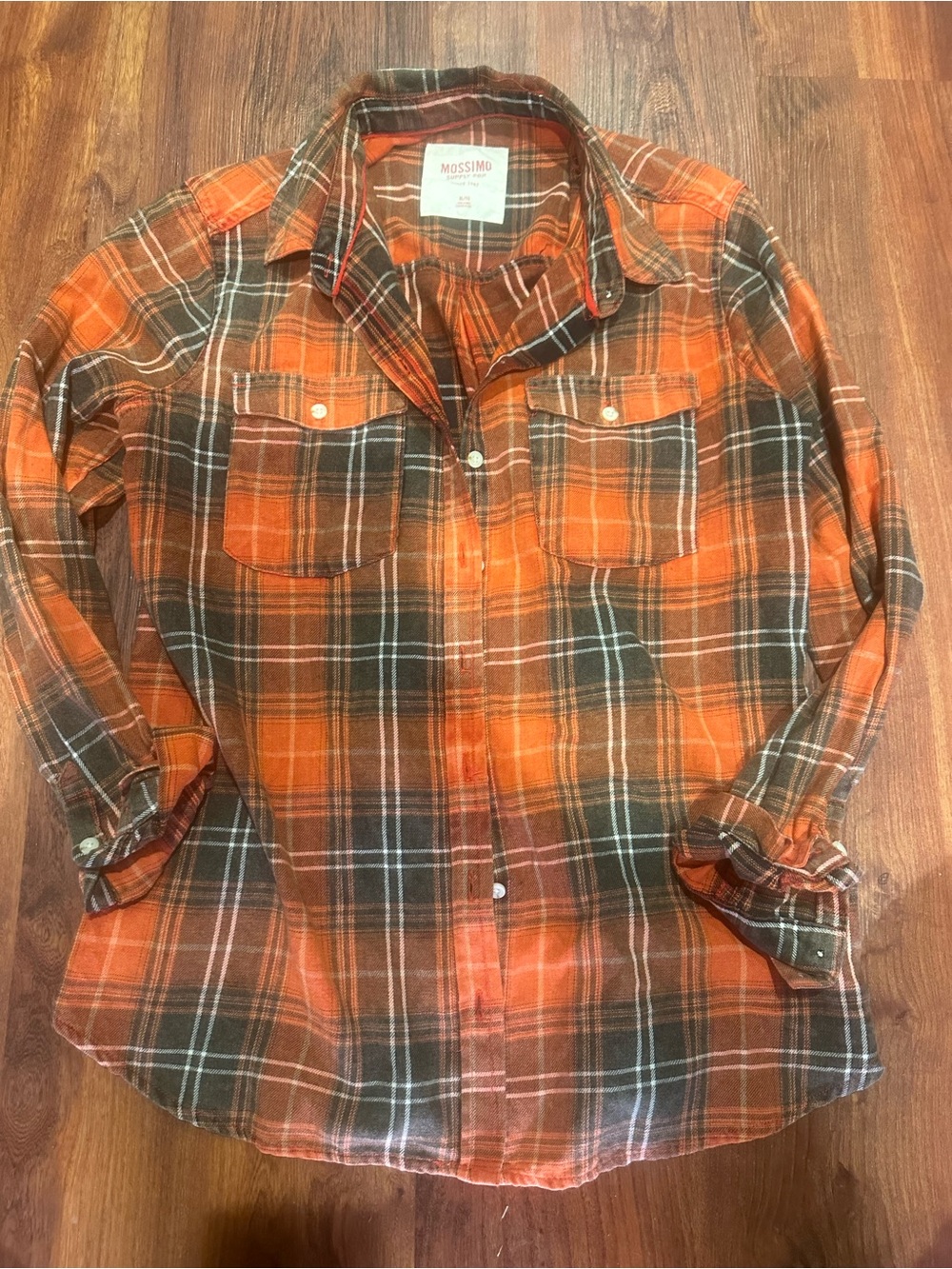 mossimo (target) womens plaid button down flannel